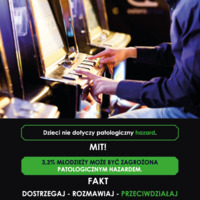 Plakat: Hazard niebezpieczna gra o życie (Rodzice)