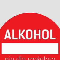 Zawieszka na butelkę: Alkohol NIE dla nieletnich